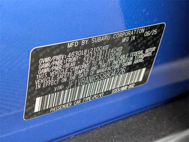 new 2025 Subaru WRX car, priced at $46,131