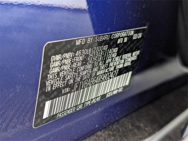 new 2024 Subaru WRX car, priced at $32,956
