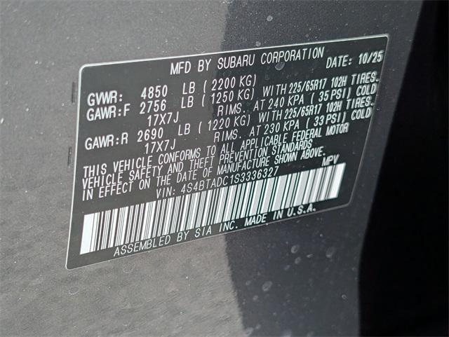 new 2025 Subaru Outback car, priced at $36,322