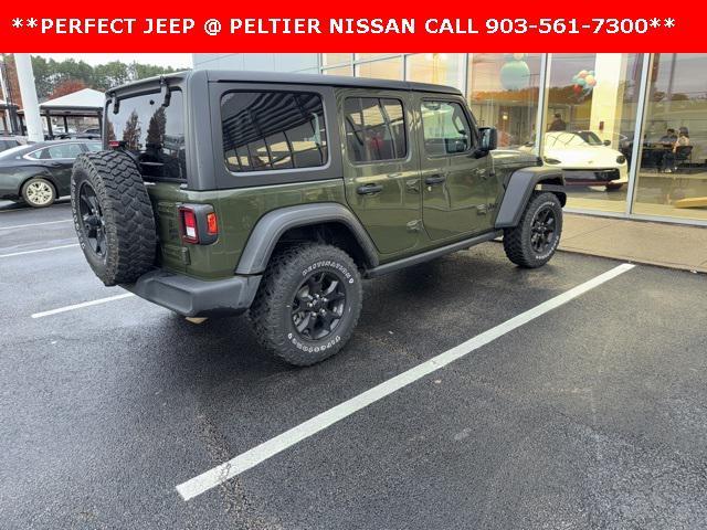 used 2021 Jeep Wrangler car, priced at $35,000