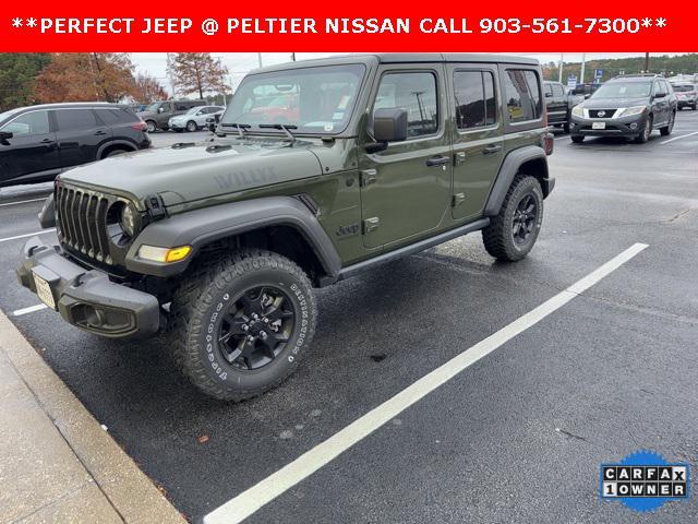 used 2021 Jeep Wrangler car, priced at $35,000