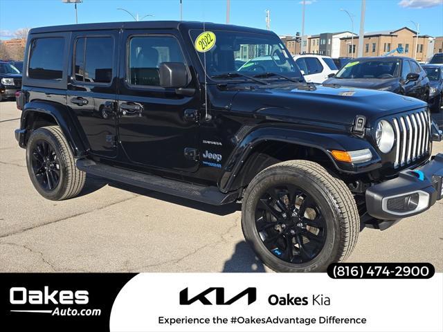 used 2022 Jeep Wrangler Unlimited 4xe car, priced at $31,500