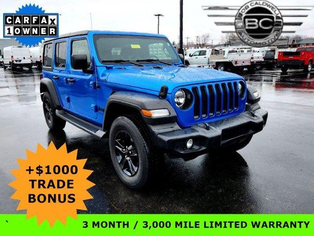 used 2022 Jeep Wrangler Unlimited car, priced at $29,049