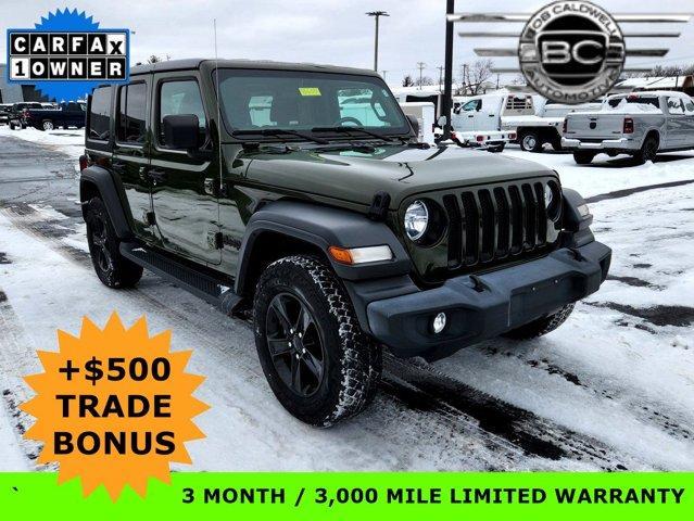 used 2021 Jeep Wrangler Unlimited car, priced at $27,424