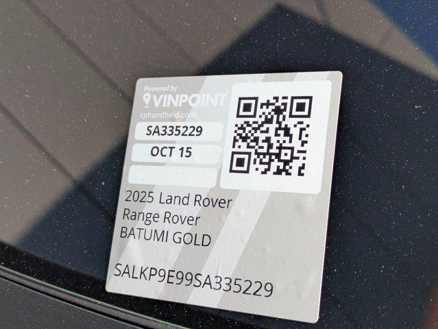 new 2025 Land Rover Range Rover car, priced at $154,705