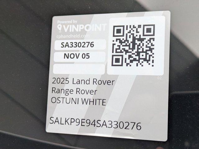 new 2025 Land Rover Range Rover car, priced at $152,755