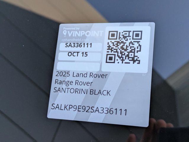 new 2025 Land Rover Range Rover car, priced at $146,955