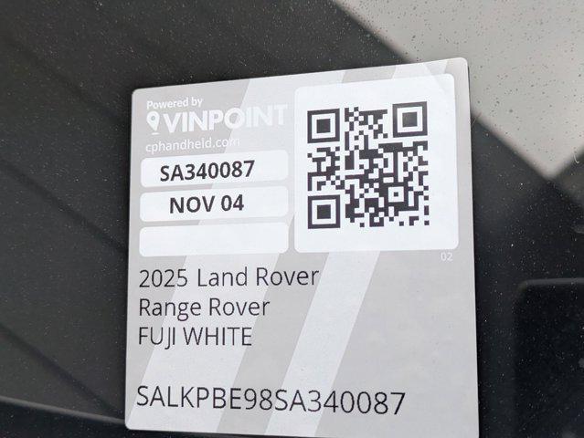 new 2025 Land Rover Range Rover car, priced at $150,460