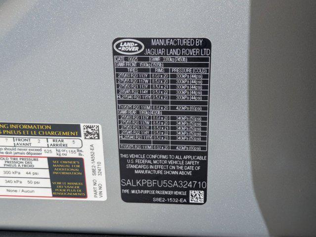 new 2025 Land Rover Range Rover car, priced at $128,685