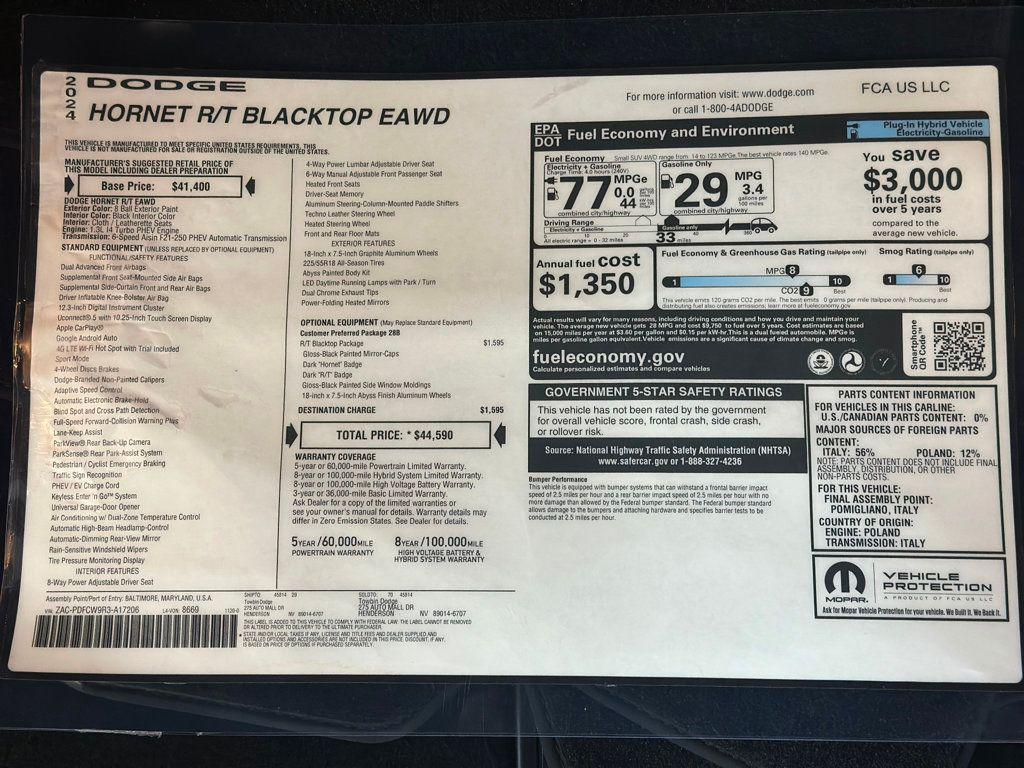 used 2024 Dodge Hornet car, priced at $27,980