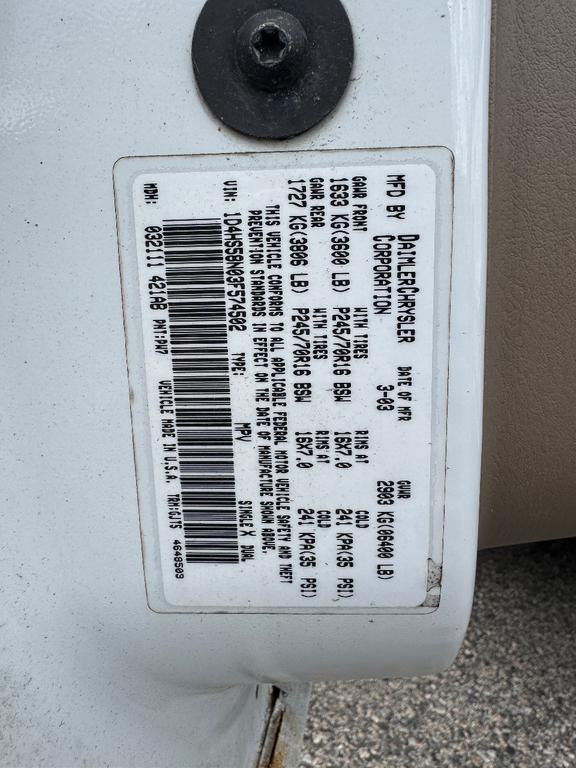 used 2003 Dodge Durango car, priced at $4,095