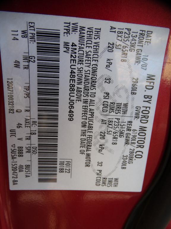 used 2008 Mercury Mountaineer car, priced at $2,595