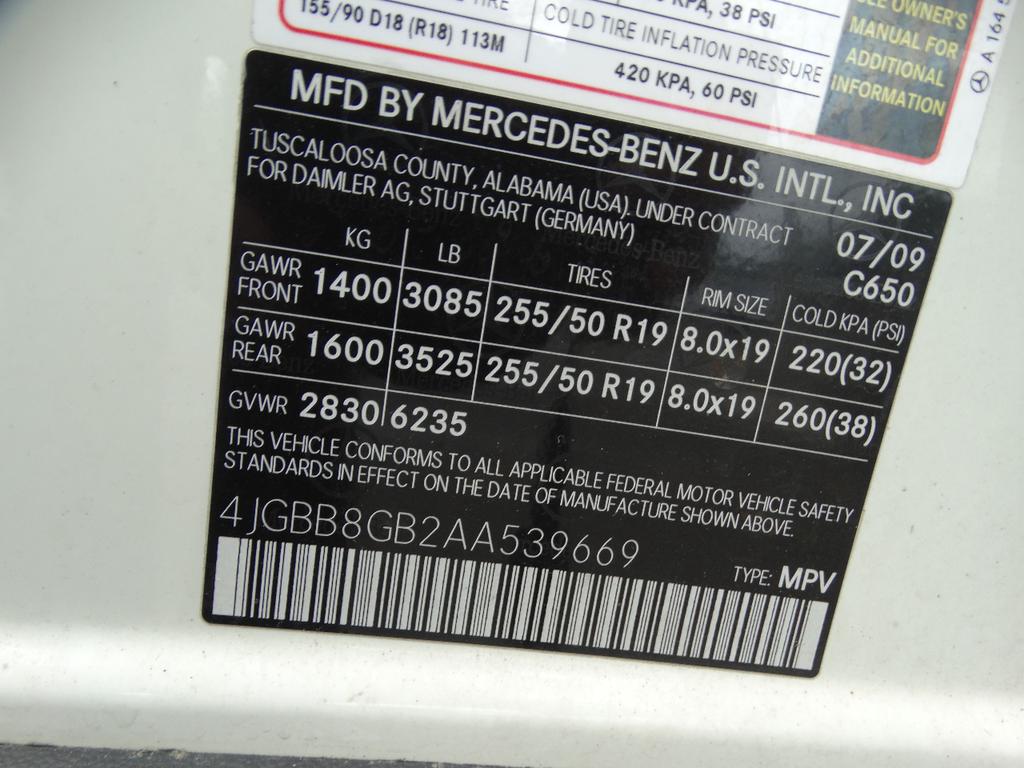 used 2010 Mercedes-Benz M-Class car, priced at $5,095