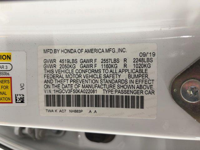 used 2019 Honda Accord Hybrid car, priced at $19,999