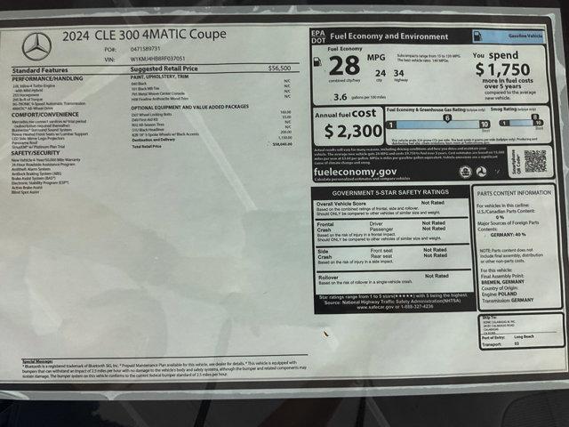 new 2024 Mercedes-Benz CLE 300 car, priced at $58,045