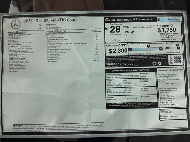 new 2024 Mercedes-Benz CLE 300 car, priced at $58,270