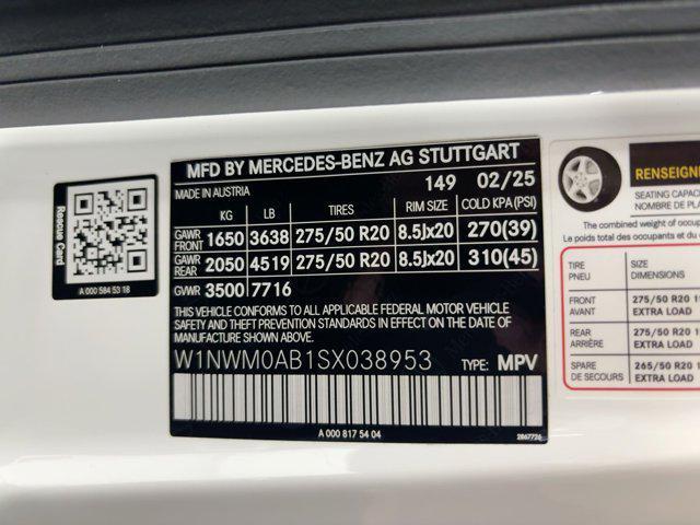 new 2025 Mercedes-Benz G-Class car, priced at $178,550