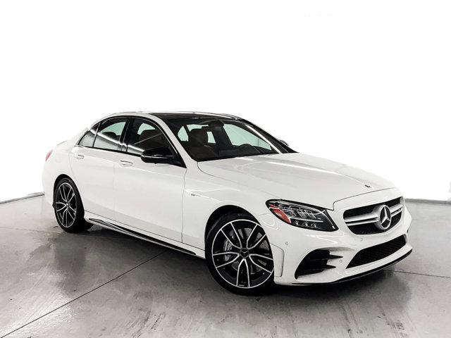 used 2021 Mercedes-Benz AMG C 43 car, priced at $41,999