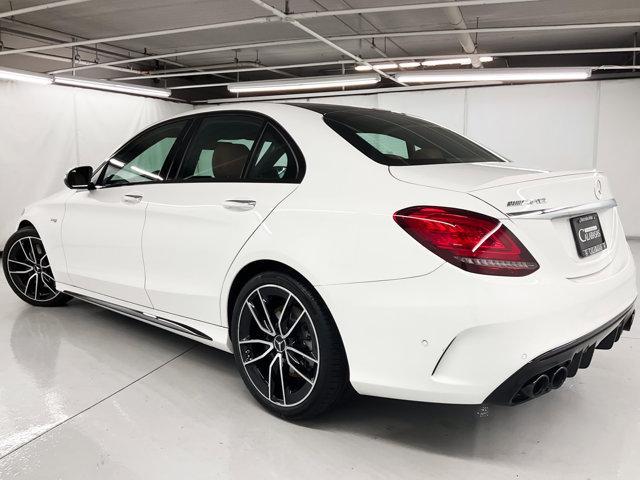 used 2021 Mercedes-Benz AMG C 43 car, priced at $41,999