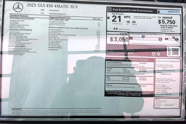 new 2025 Mercedes-Benz GLS 450 car