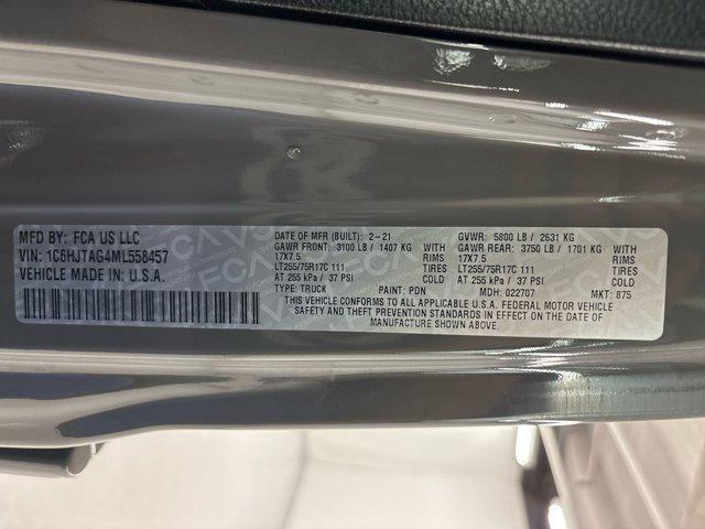 used 2021 Jeep Gladiator car, priced at $25,696