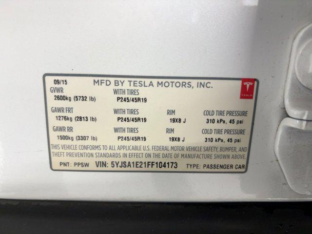 used 2015 Tesla Model S car, priced at $13,499