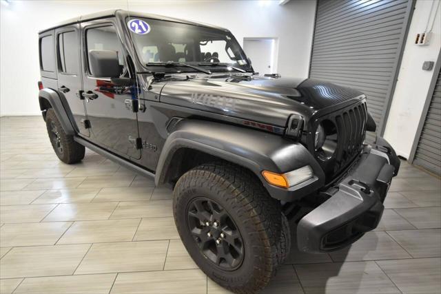 used 2021 Jeep Wrangler Unlimited car, priced at $20,985