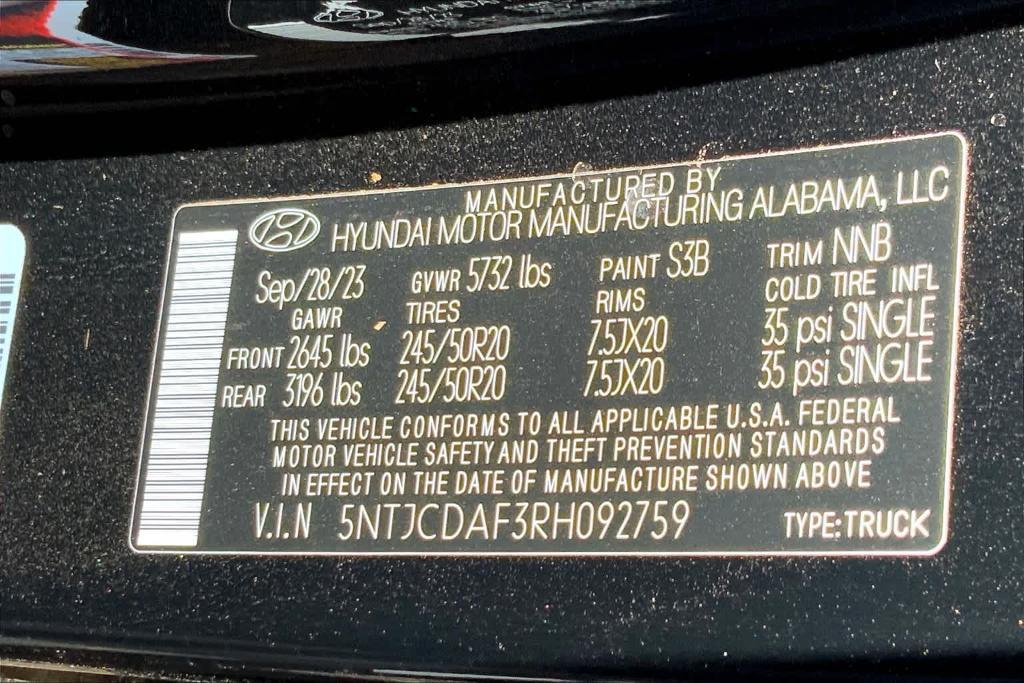 new 2024 Hyundai Santa Cruz car, priced at $39,401