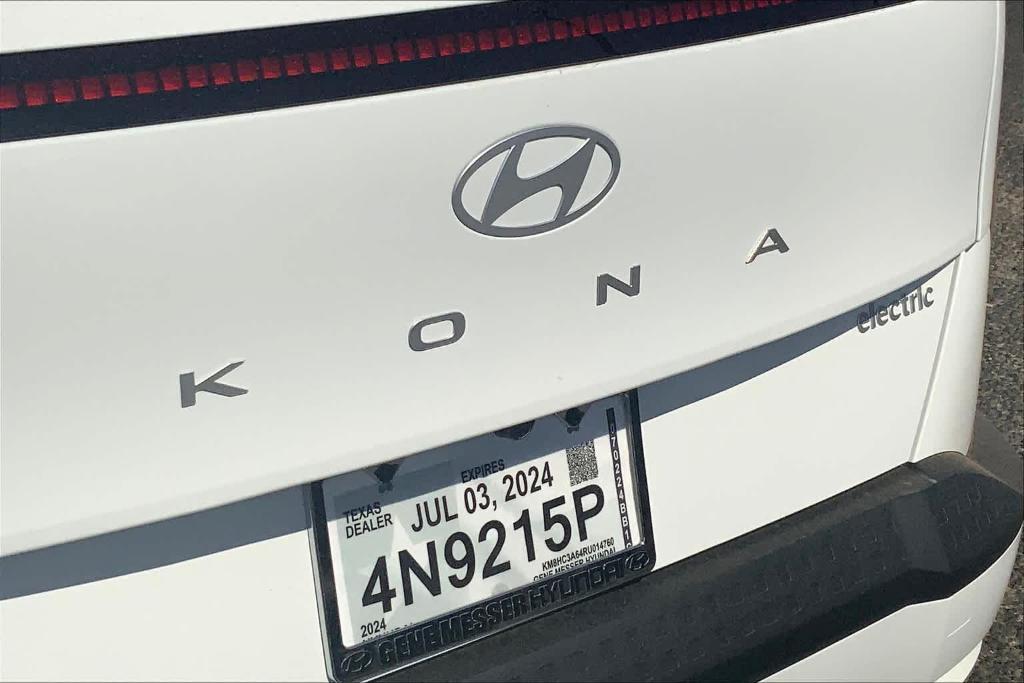 new 2024 Hyundai Kona EV car, priced at $36,220