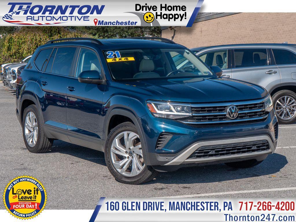 used 2021 Volkswagen Atlas car, priced at $21,995