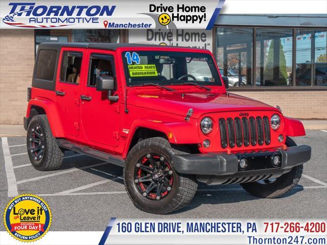 used 2014 Jeep Wrangler Unlimited car, priced at $18,995