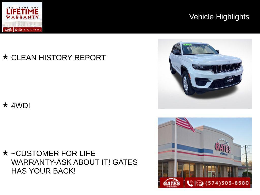 used 2022 Jeep Grand Cherokee car, priced at $27,980
