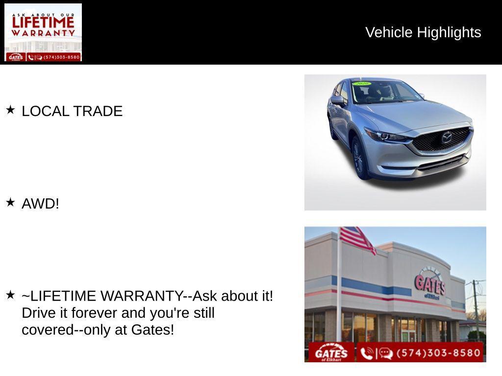 used 2020 Mazda CX-5 car, priced at $19,289