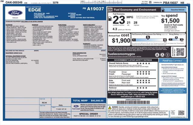 used 2023 Ford Edge car, priced at $21,872