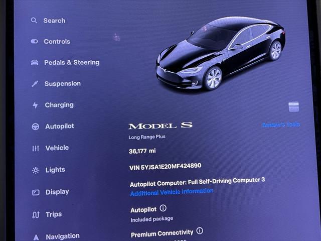 used 2021 Tesla Model S car, priced at $37,991