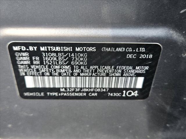 used 2019 Mitsubishi Mirage G4 car, priced at $8,797