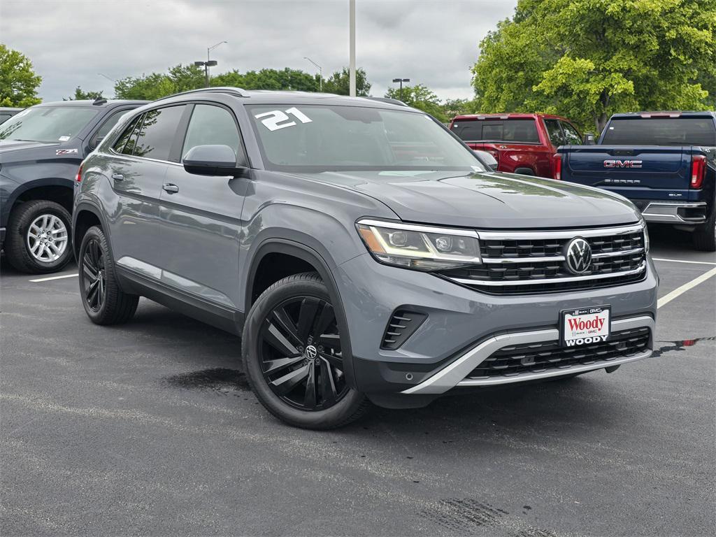 used 2021 Volkswagen Atlas Cross Sport car, priced at $22,000
