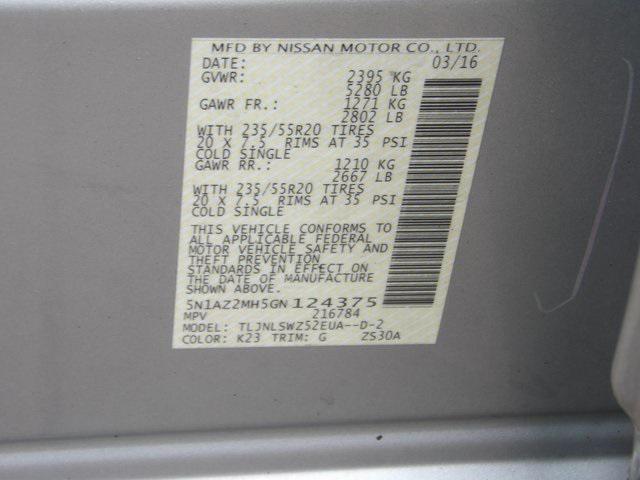 used 2016 Nissan Murano car, priced at $15,500