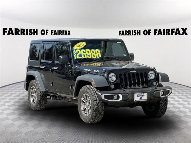 used 2016 Jeep Wrangler Unlimited car, priced at $24,200