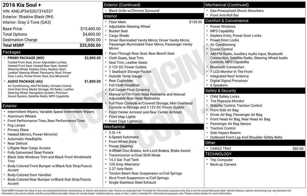 used 2016 Kia Soul car, priced at $8,859