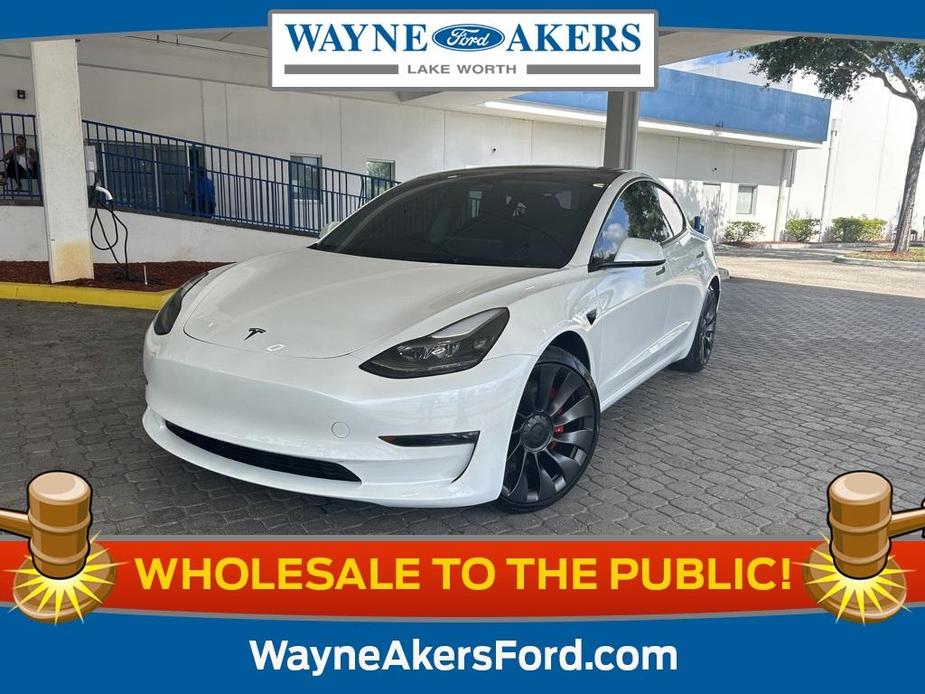 used 2023 Tesla Model 3 car, priced at $35,720