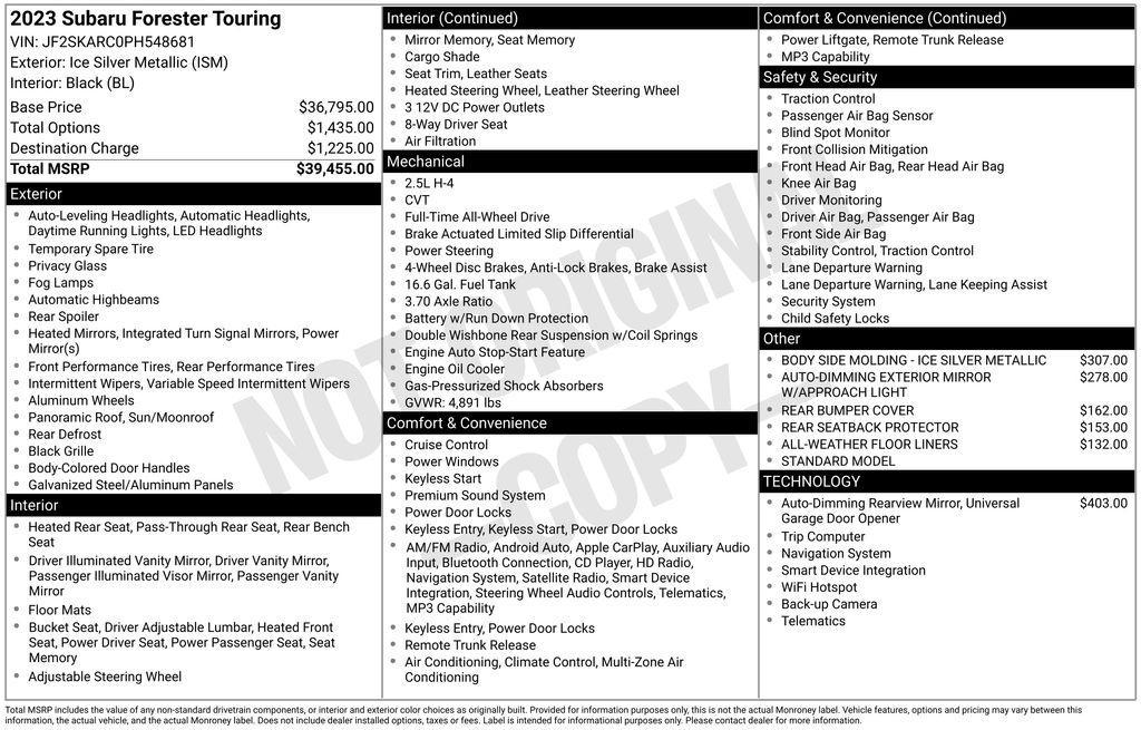 used 2023 Subaru Forester car, priced at $27,996
