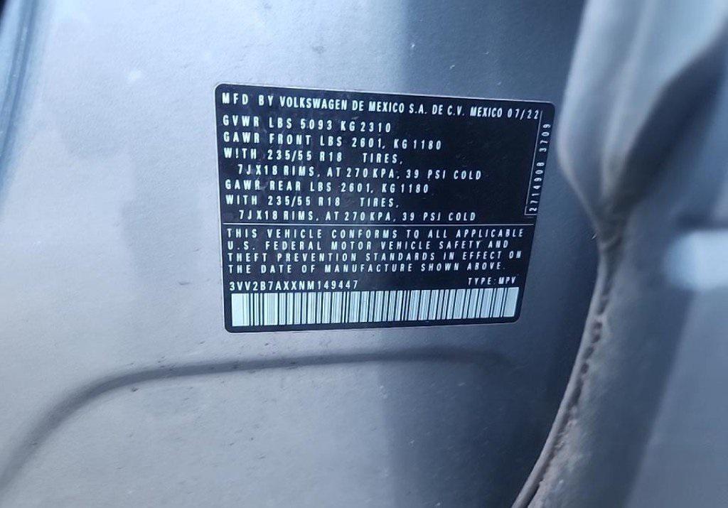 used 2022 Volkswagen Tiguan car, priced at $23,285