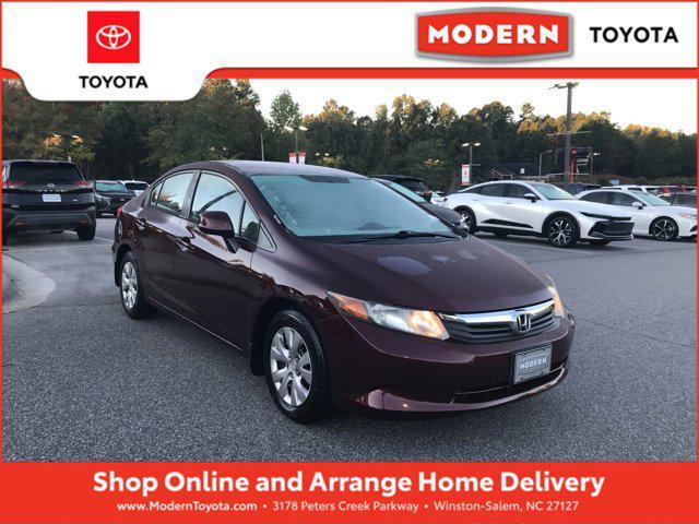 used 2012 Honda Civic car, priced at $10,908