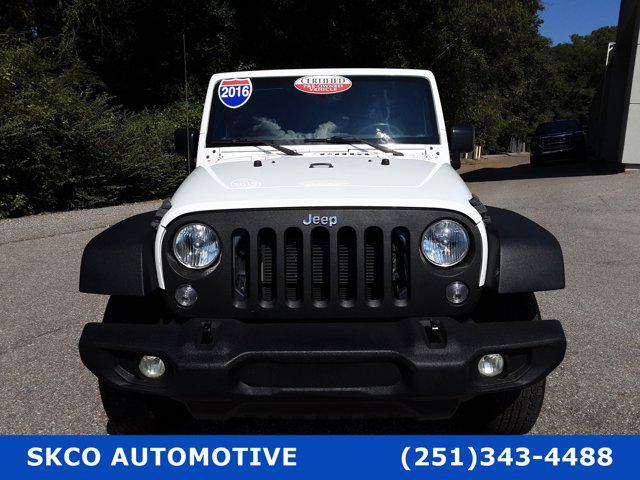 used 2016 Jeep Wrangler Unlimited car, priced at $19,500