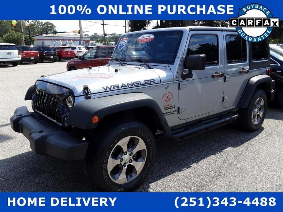 used 2016 Jeep Wrangler Unlimited car, priced at $22,500