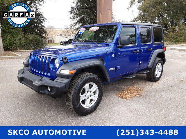 used 2020 Jeep Wrangler Unlimited car, priced at $27,500