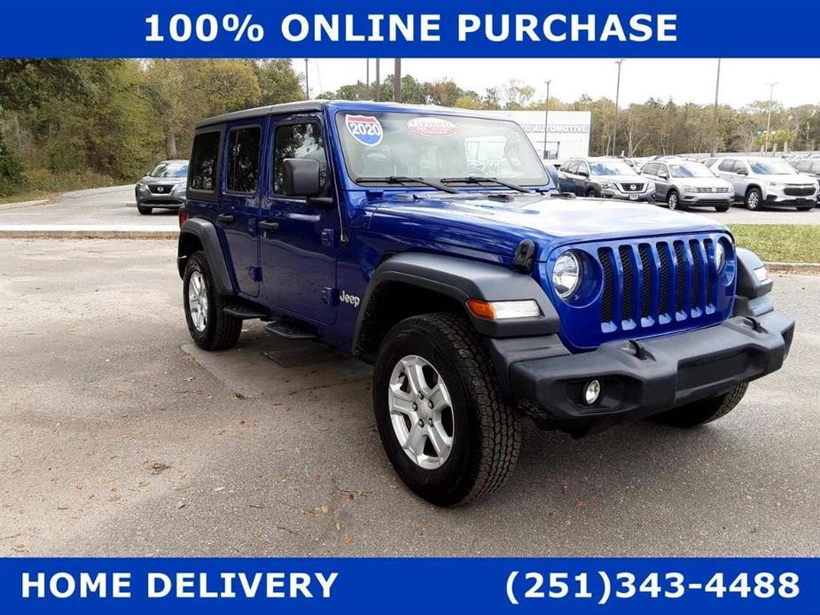 used 2020 Jeep Wrangler Unlimited car, priced at $27,500