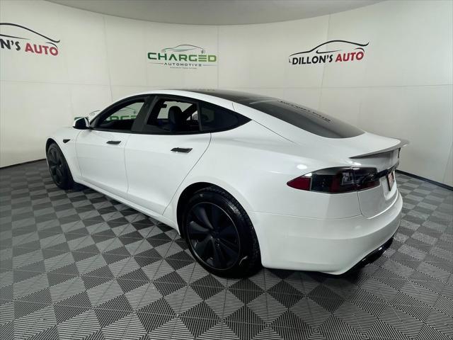 used 2021 Tesla Model S car, priced at $61,900