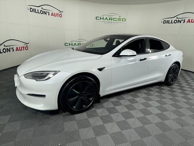 used 2021 Tesla Model S car, priced at $61,900